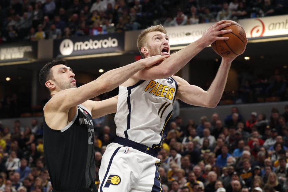 D. Sabonis prie „Pacers“ pergalės prisidėjo dvigubu dubliu