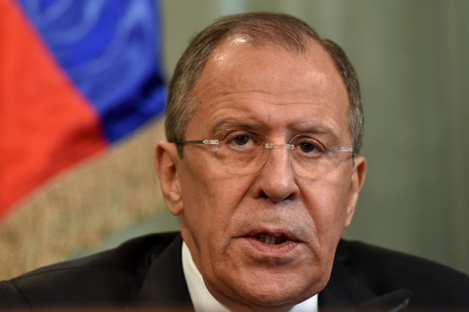 S. Lavrovas: JAV sankcijos kelia grėsmę mūsų santykiams
