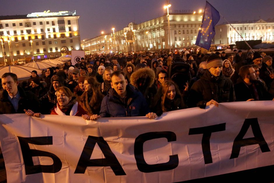 Baltarusijos opozicija rengia „ne veltėdžių mitingus“