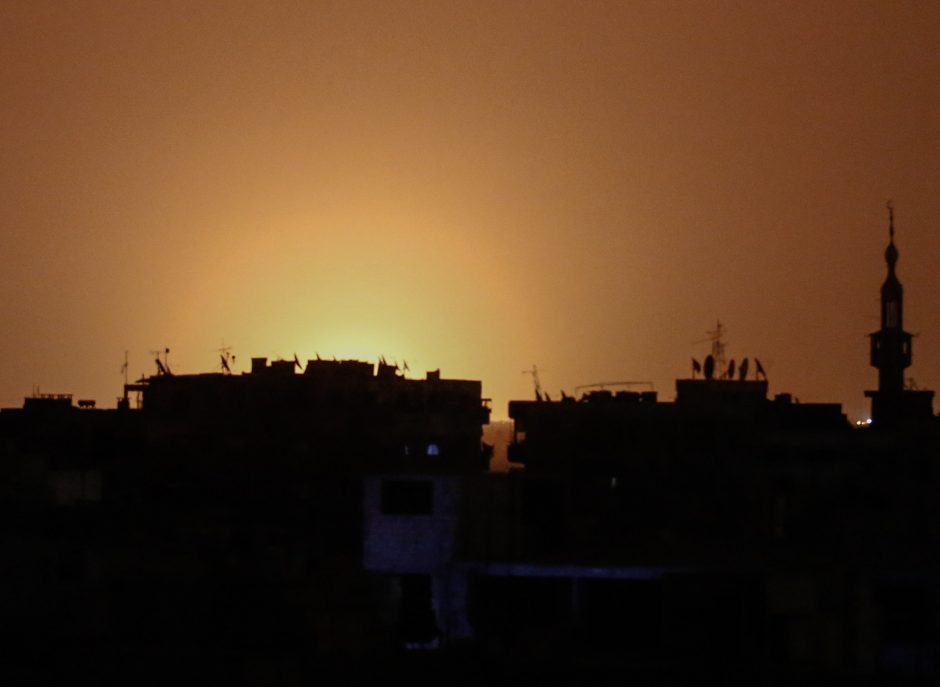 Netoli Damasko oro uosto nukrito Izraelio raketos