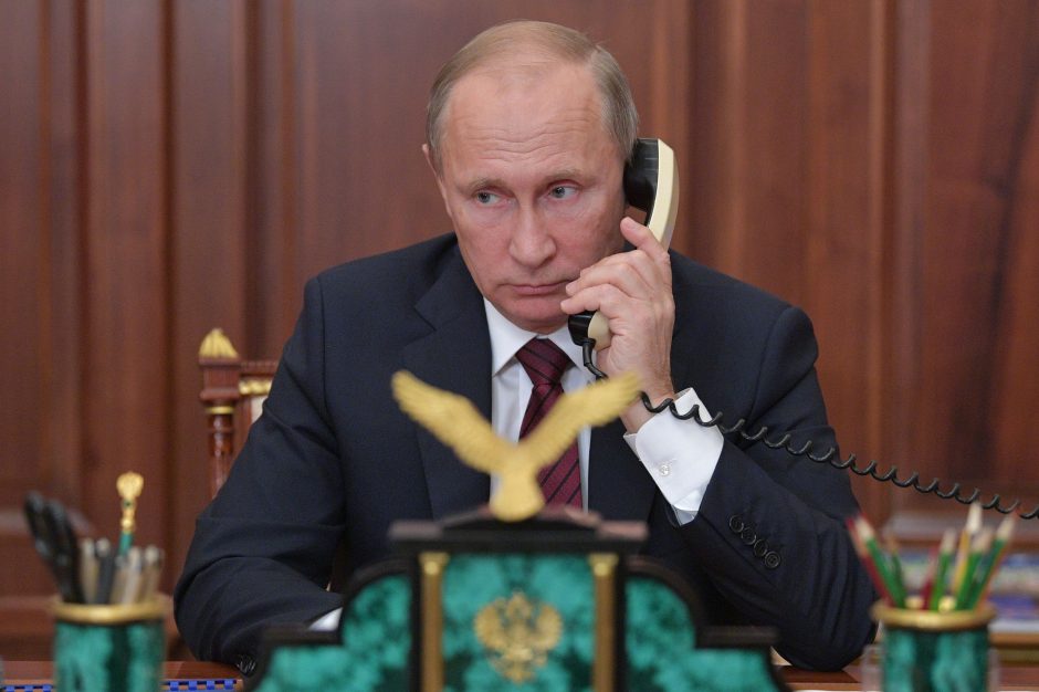 V. Putinas pirmąkart tiesiogiai kalbėjosi su Ukrainos separatistų lyderiais