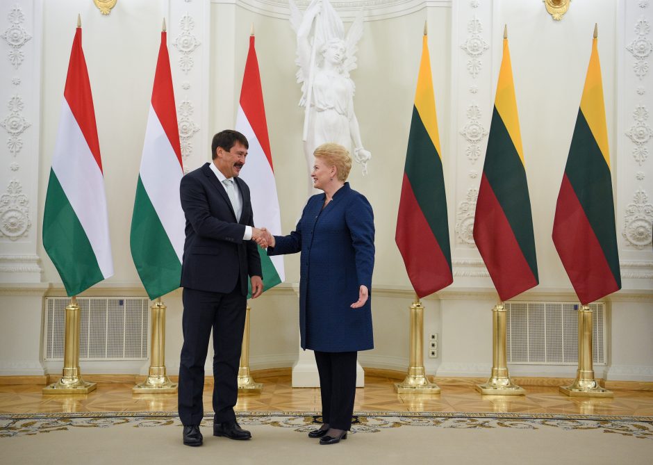 Vengrijos prezidentas: galėtume importuoti dujas iš Lietuvos