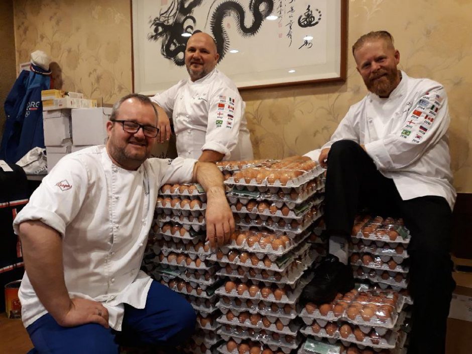 Norvegų olimpiečių virėjus pribloškė 15 tūkst. kiaušinių siunta