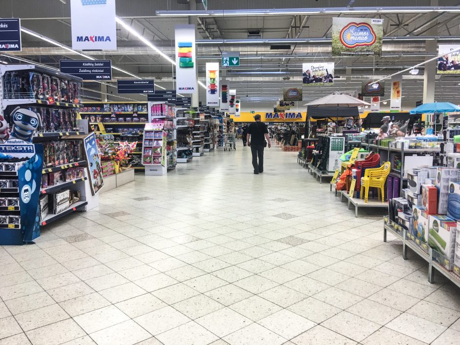 Vilniaus prekybos centruose sulaikyti vagystėmis įtariami žmonės