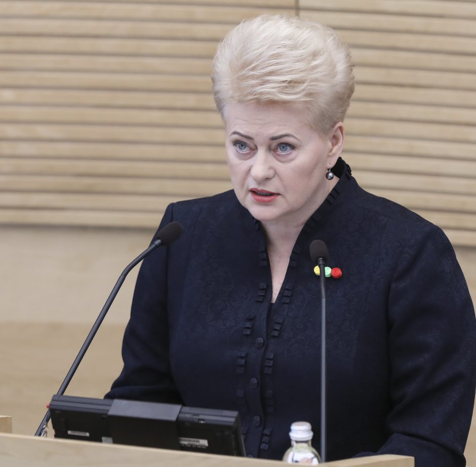 Devintasis D. Grybauskaitės metinis pranešimas Seime