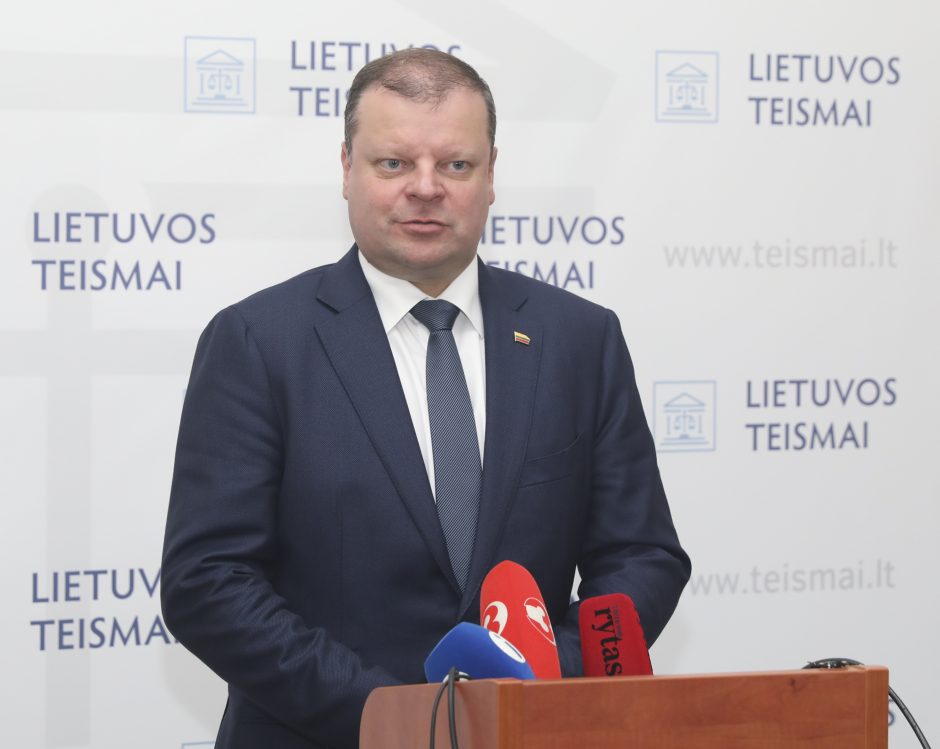 Premjeras: Vilniaus apygardos teismas veikia apgailėtinomis sąlygomis