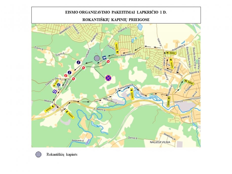 Visų Šventųjų ir Vėlinių metu – eismo ribojimai, dažnesnis viešasis transportas