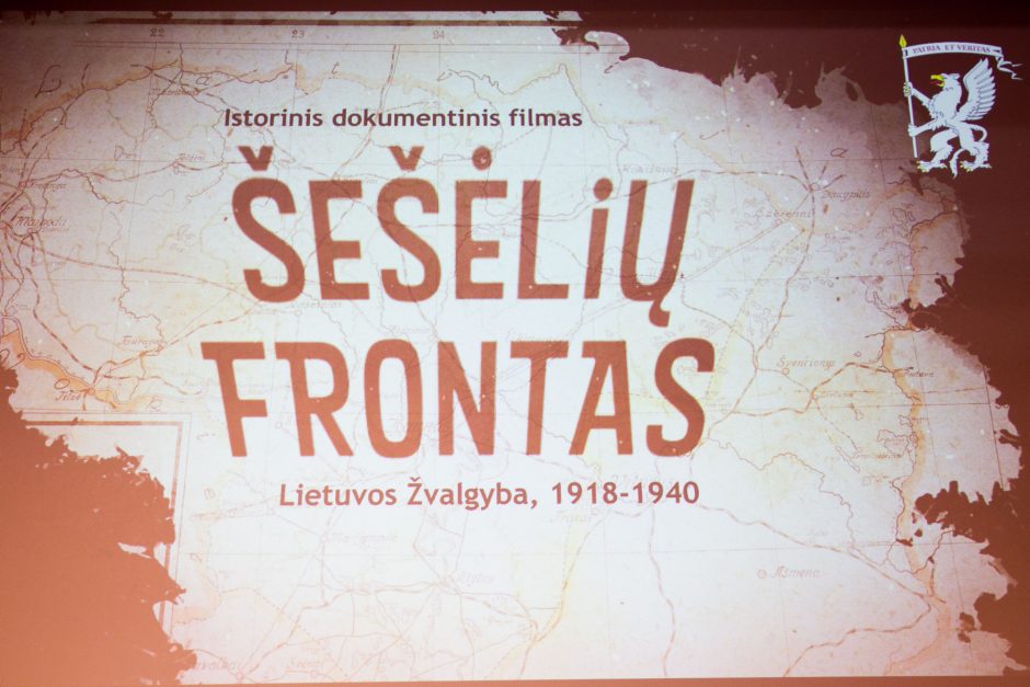 Istorinio dokumentinio filmo „Šešėlių frontas“ premjera