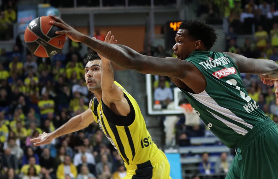 Eurolygos ketvirtfinalis: „Fenerbahce“ - „Žalgiris“ 76:43