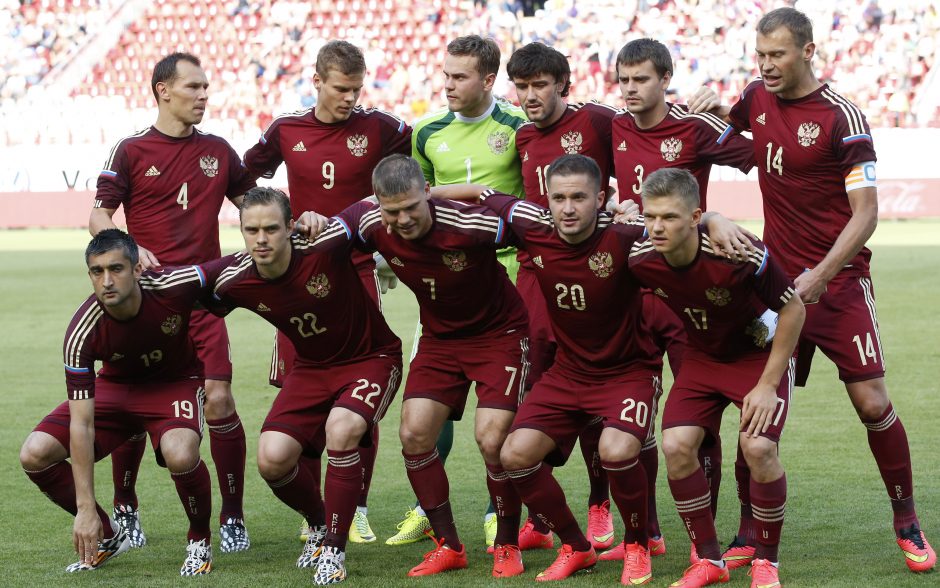 Rusija bus žemiausio reitingo komanda pasaulio futbolo čempionate