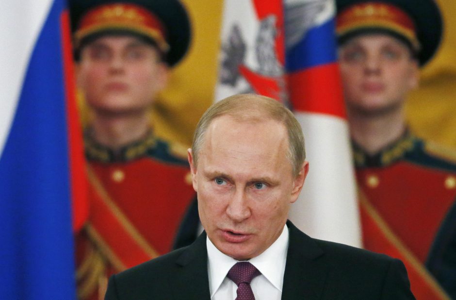 V. Putinas perspėja apie Vakarų pastangas diskredituoti Rusijos valdžią