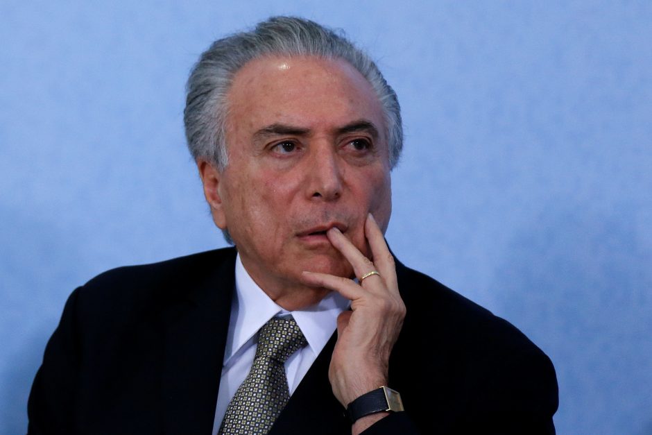 Brazilijos naujuoju prezidentu prisaikdintas M. Temeras