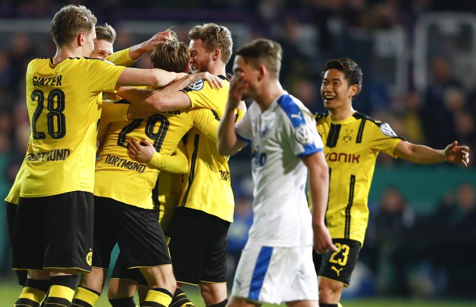 „Borussia“ sutriuškino varžovus ir pateko į Vokietijos taurės pusfinalį