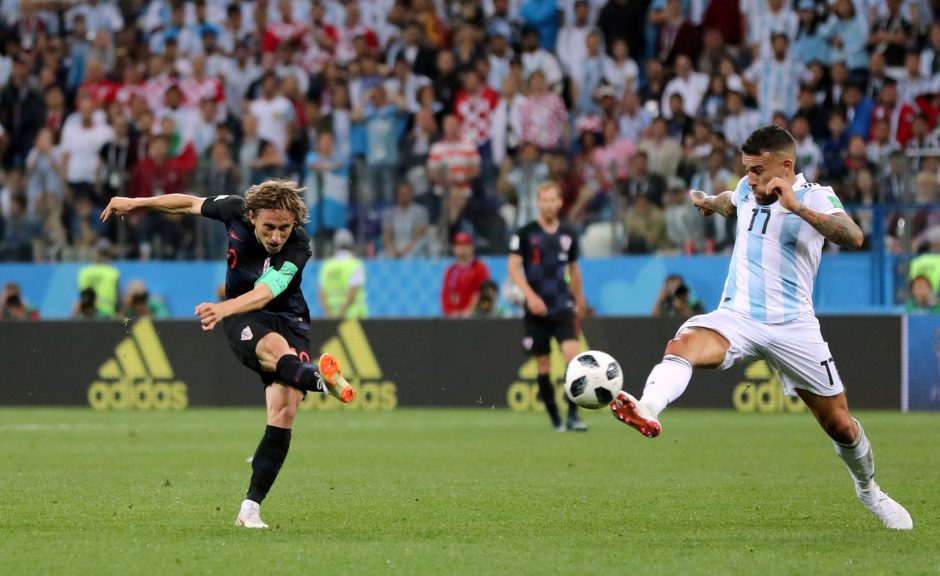 Kroatai sutriuškino argentiniečius ir pateko į pasaulio čempionato aštuntfinalį