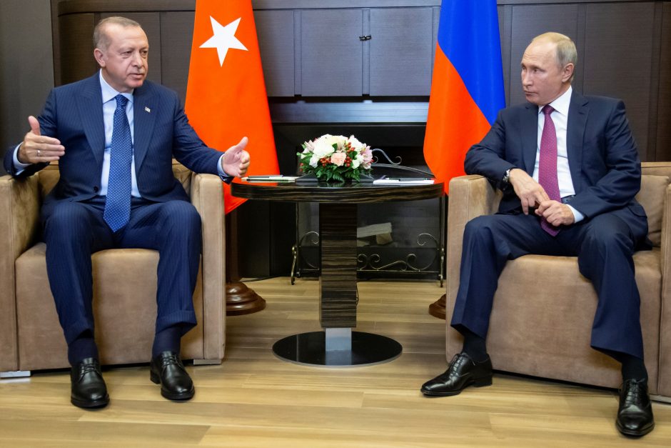 V. Putinas: Rusija ir Turkija susitarė įkurti „demilitarizuotąją zoną“ aplink Idlibą