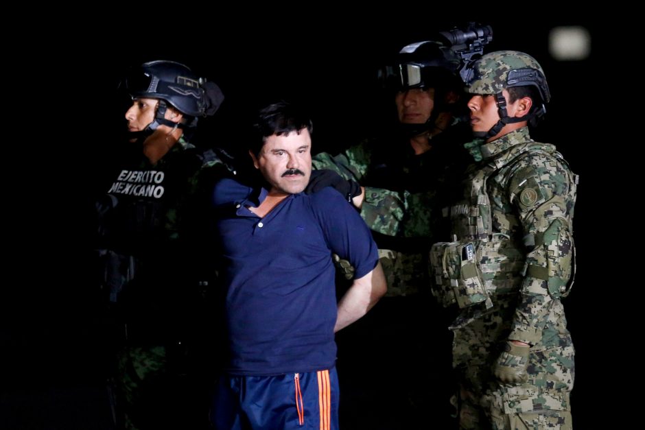 Narkotikų baronui „El Chapo“  gresia įkalinimas iki gyvos galvos 