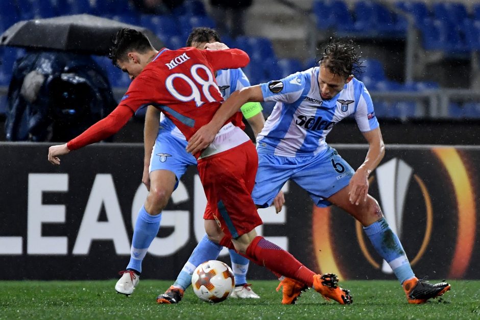 Trys C. Immobile įvarčiai atvedė „Lazio“ klubą į Europos lygos aštuntfinalį