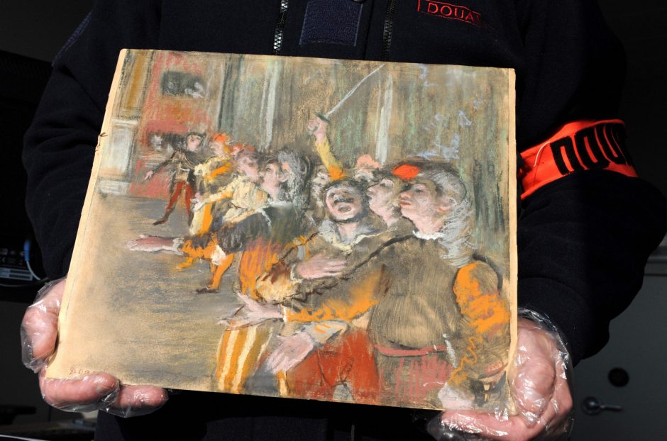 Autobuse prie Paryžiaus aptiktas pavogtas vertingas E. Degas paveikslas