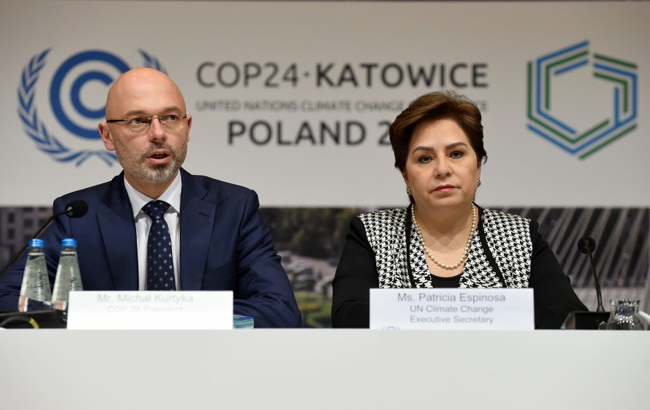 Pasaulio lyderiai grįžta į Lenkiją derybų dėl klimato paskutinio etapo