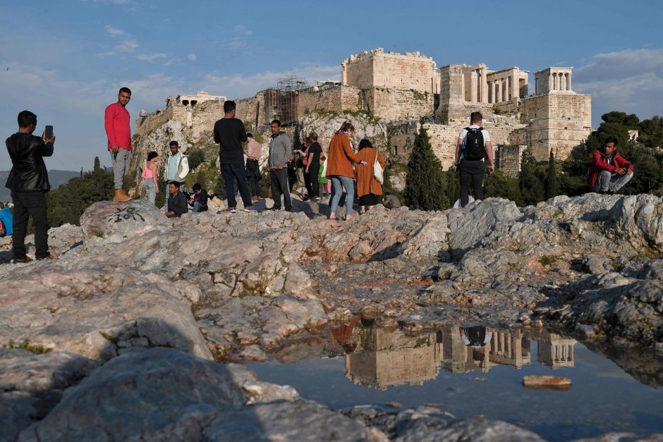 Atėnų Akropolyje per žaibo smūgį sužeisti keturi žmonės 
