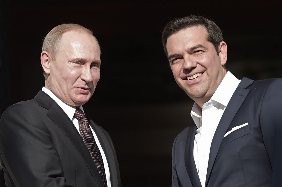 V. Putinas Graikijoje tariasi dėl investicijų