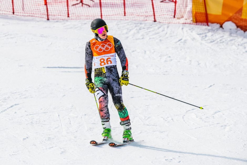 Kalnų slidininkas A. Drukarovas startuos ir slalomo pagrindinėse varžybose