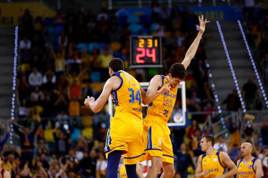 „Herbalife Gran Canaria“ krepšininkai patiesė „Budučnost“ ekipą 