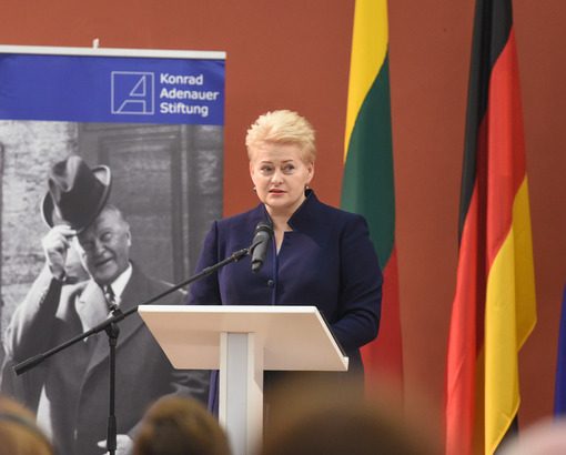 D. Grybauskaitė atidarė Konrado Adenauerio fondo konferenciją