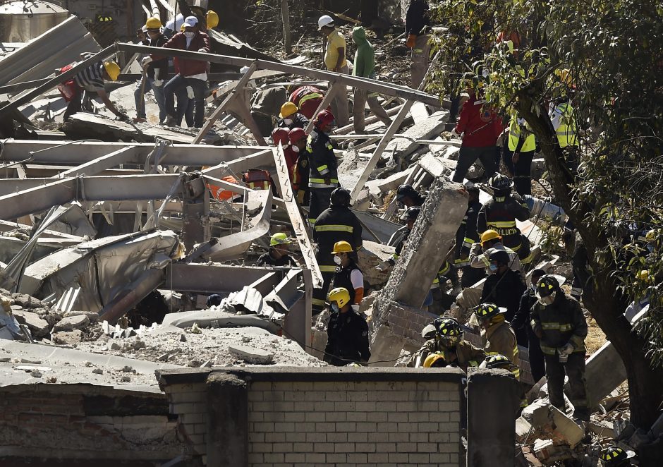 Meksikoje per dujų sprogimą prie gimdymo namų žuvo mažiausiai keturi žmonės