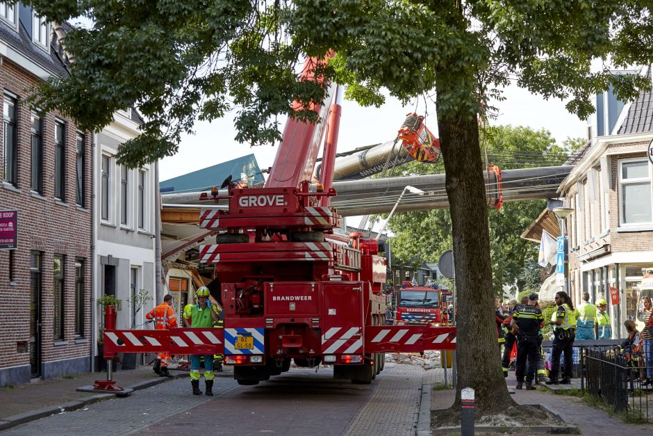 Tragedija Nyderlanduose: ant namų nuvirto du kranai