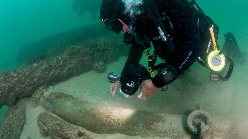 Prie Portugalijos krantų rastos prieš keturis šimtmečius nuskendusio laivo liekanos