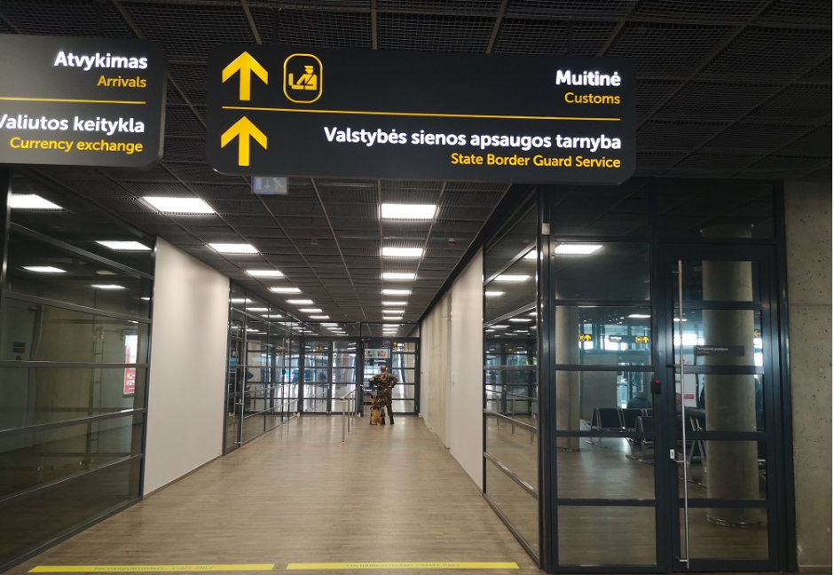 Kauno oro uoste vyksta tarnybinių šunų mokymai 