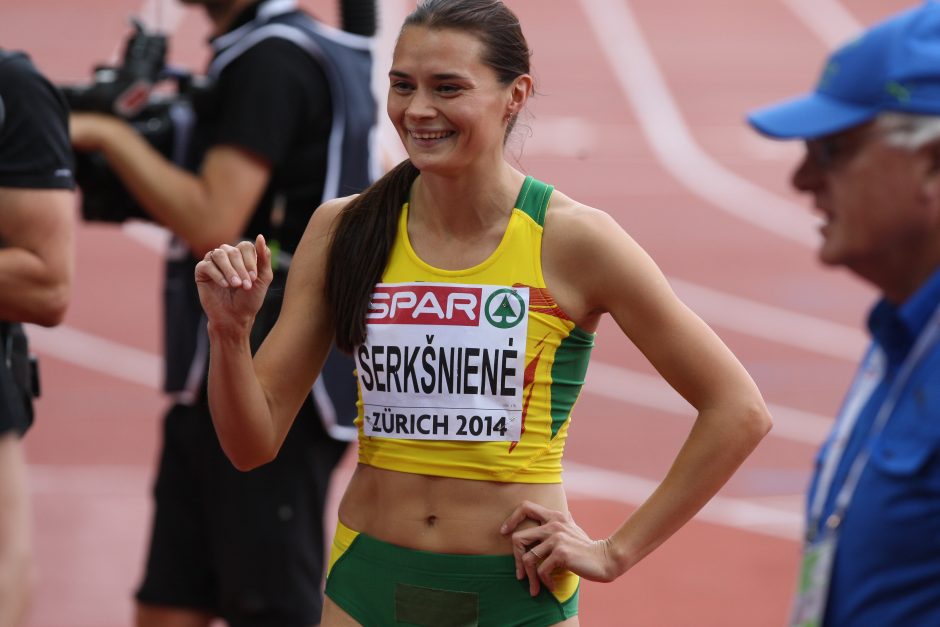 Nesustabdoma – A. Šerkšnienė trečią kartą šį sezoną pagerino Lietuvos rekordą