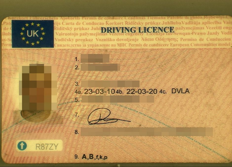 Kalvarijos pasieniečiams latvis pateikė suklastototą vairuotojo pažymėjimą  