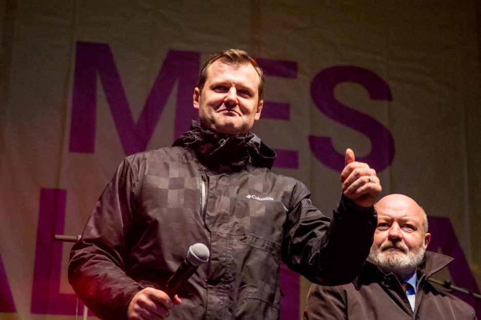 A. Tapinas atskleidė, kokių veiksmų imsis po protesto