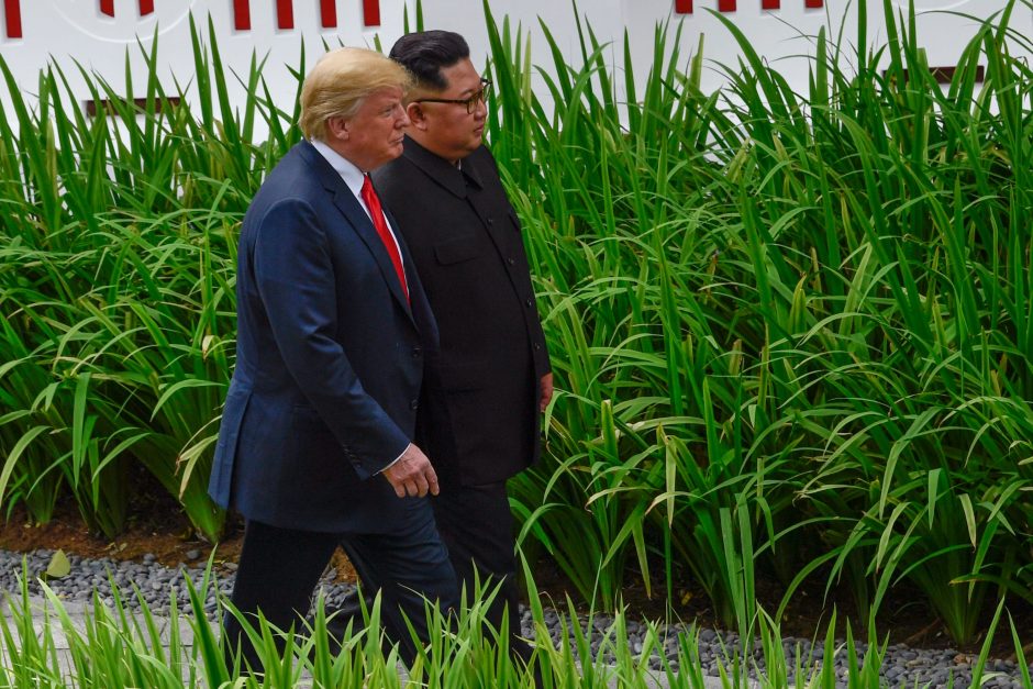 D. Trumpas ir Kim Jong Unas pasirašė svarbų dokumentą: paaiškėjo jo detalės