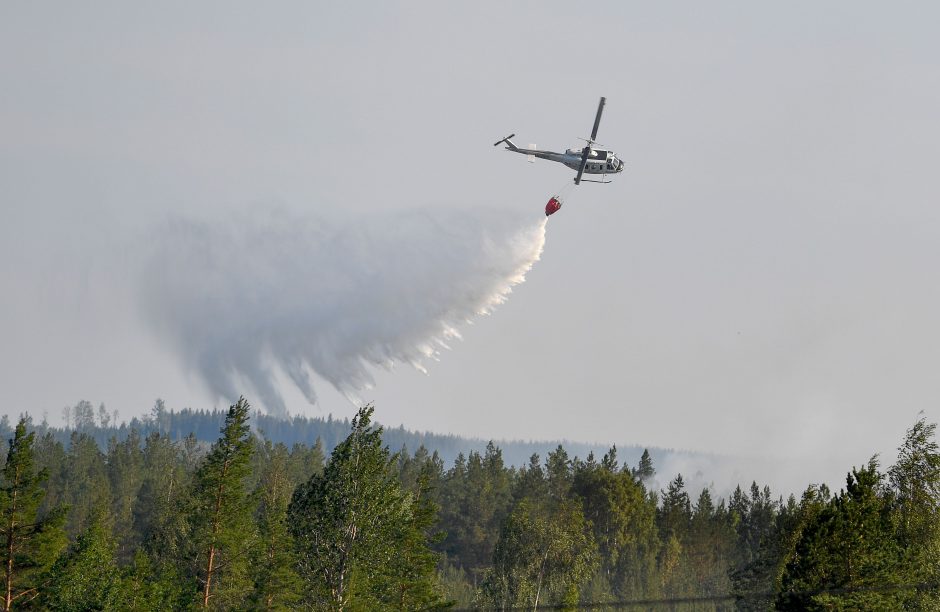 Dėl didelio miško gaisro Latvijoje – smogas Šiaurės Lietuvoje