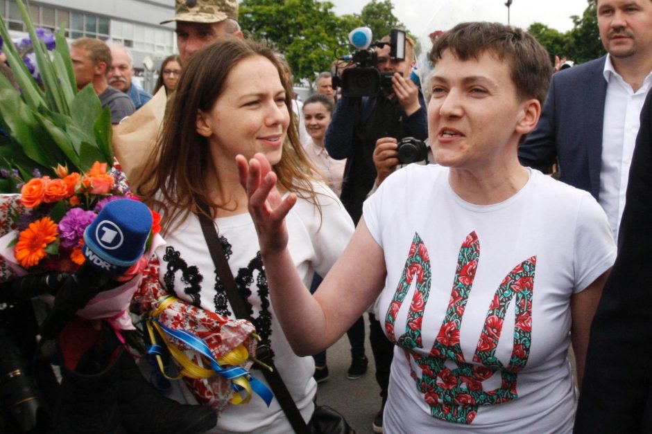 Rusijos paleista N. Savčenko – jau Ukrainoje 