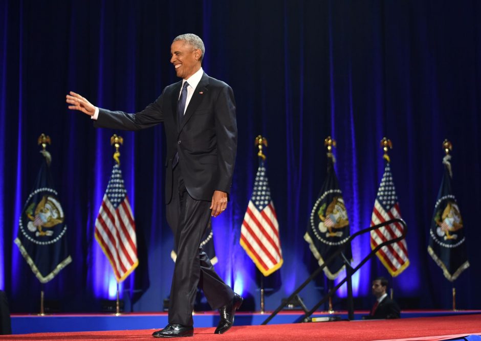 Prezidentas B. Obama pasakė jaudinamą atsisveikinimo kalbą