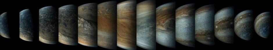 NASA zondo siunčiami duomenys glumina Jupiterio tyrėjus