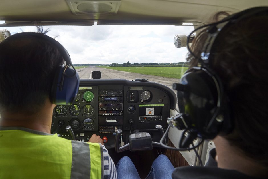 Prancūzijos startuoliai pilotus skatina naudotis skrydžių programėle