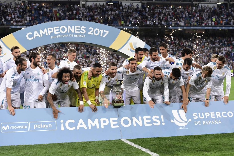 „Real“ triumfas: nugalėjo „Barceloną“ ir iškovojo Ispanijos Supertaurę