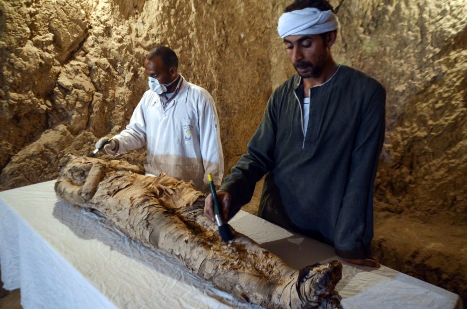 Egipte archeologai rado du senovinius kapus