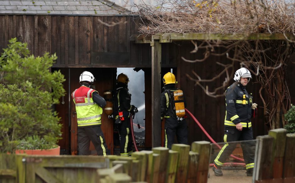 Londono zoologijos sode buvo kilęs gaisras