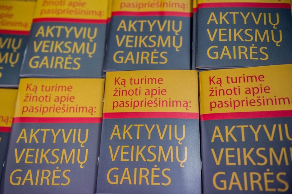 Ministerijoje pristatytas trečias leidinys apie pilietinį pasipriešinimą