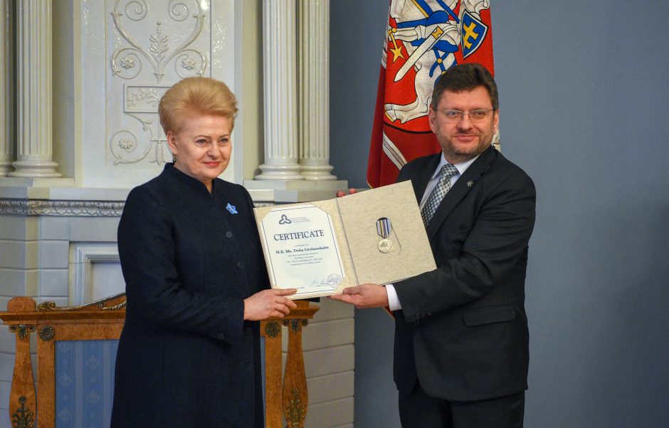 D. Grybauskaitei – garbingas Baltijos Asamblėjos apdovanojimas
