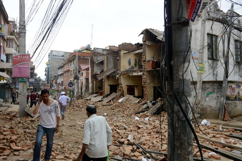 Žemės drebėjimas Nepale
