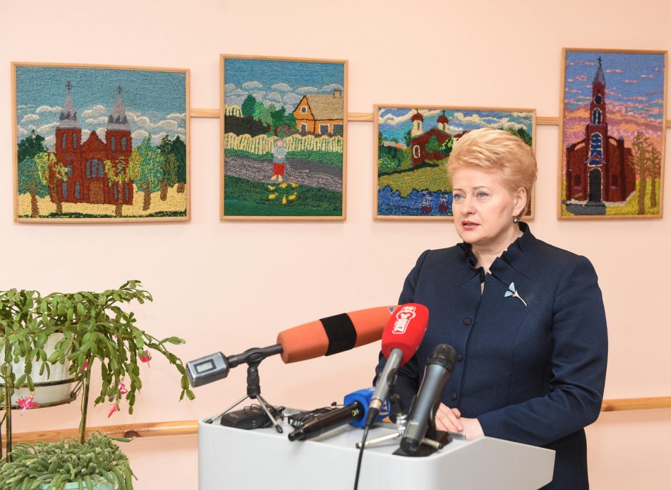 Prezidentė: Lietuva atsilieka pagal paslaugas vyresniems žmonėms