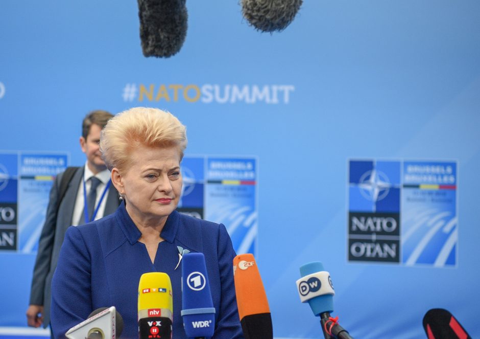 D. Grybauskaitė: D. Trumpo „pozityvioji agresija“ suveikė