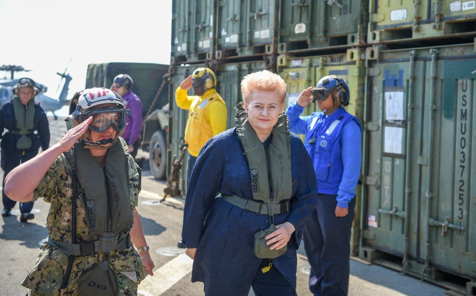 D. Grybauskaitė apie rekordines pratybas: mus gali stebėti kas nori